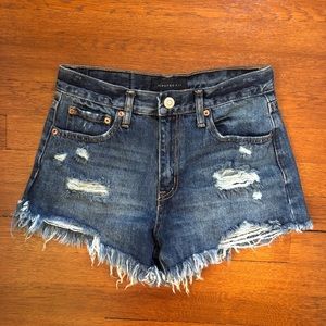Aeropostale Cheeky Distressed Denim Short